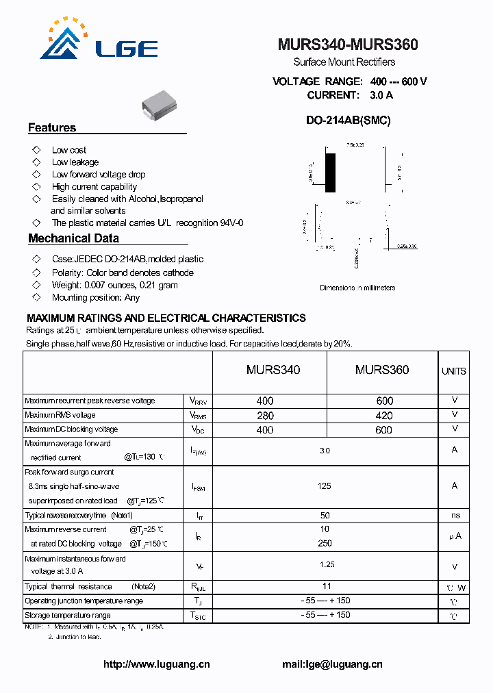 MURS340_5324854.PDF Datasheet