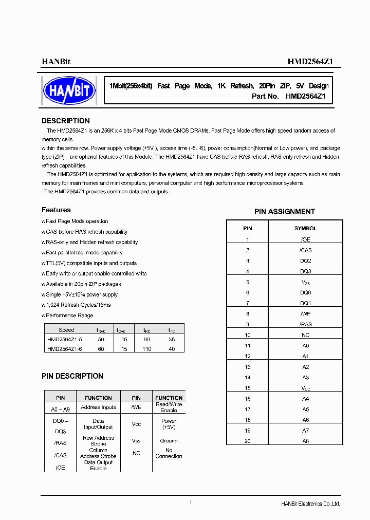 HMD2564Z1-6_5327232.PDF Datasheet