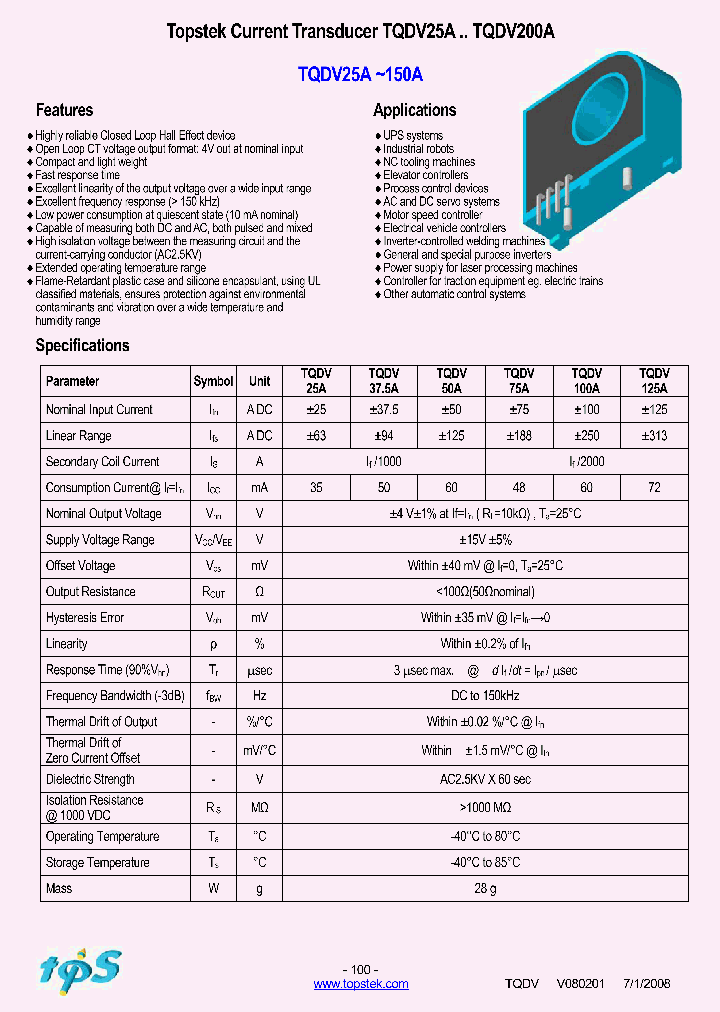 TQDV25A_5335813.PDF Datasheet