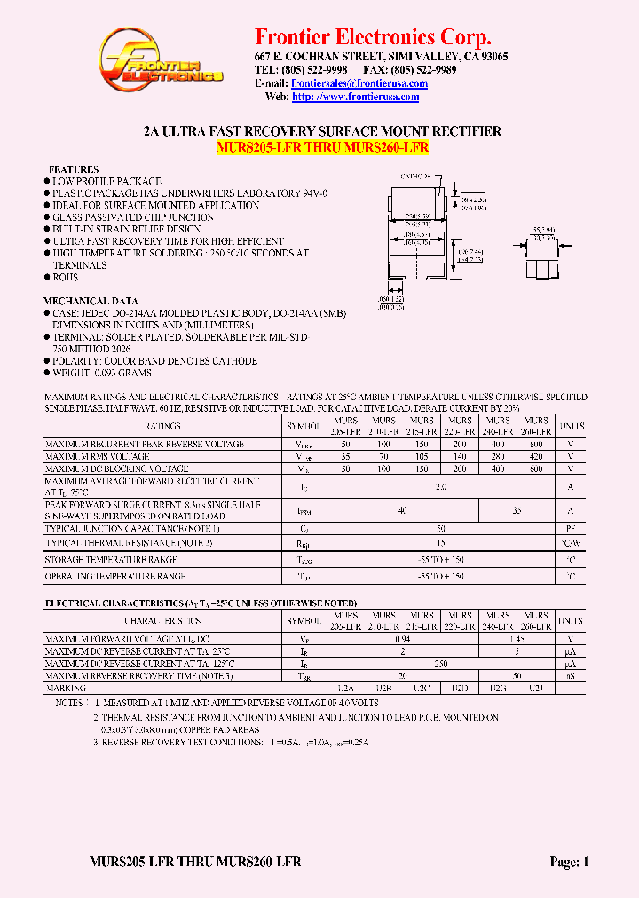 MURS240-LFR_5336258.PDF Datasheet