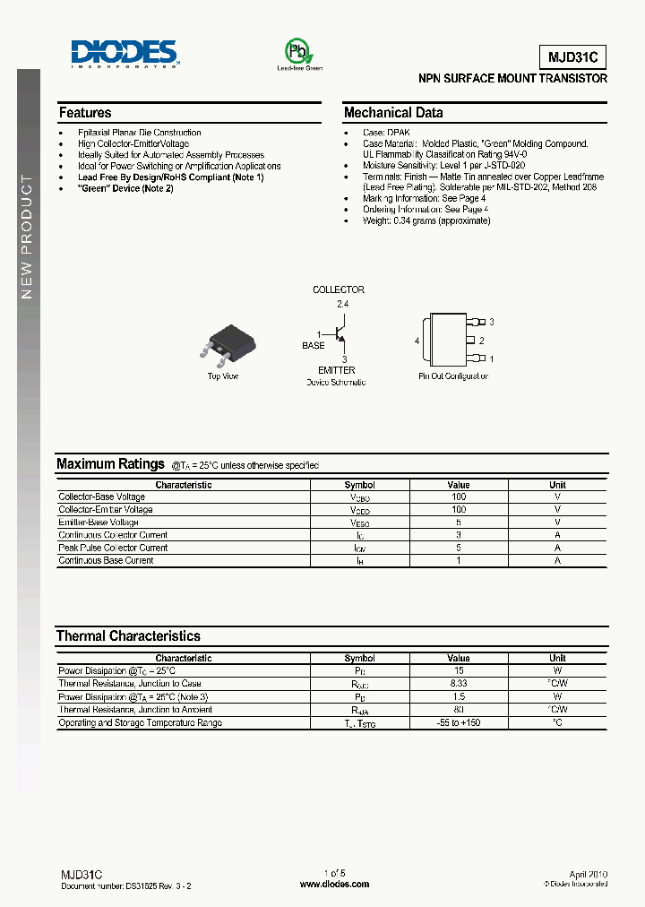 MJD31C_5339252.PDF Datasheet