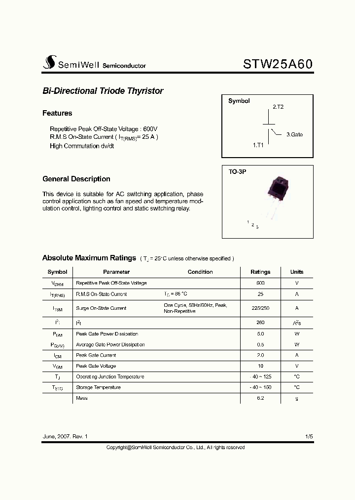 STW25A6007_5339920.PDF Datasheet
