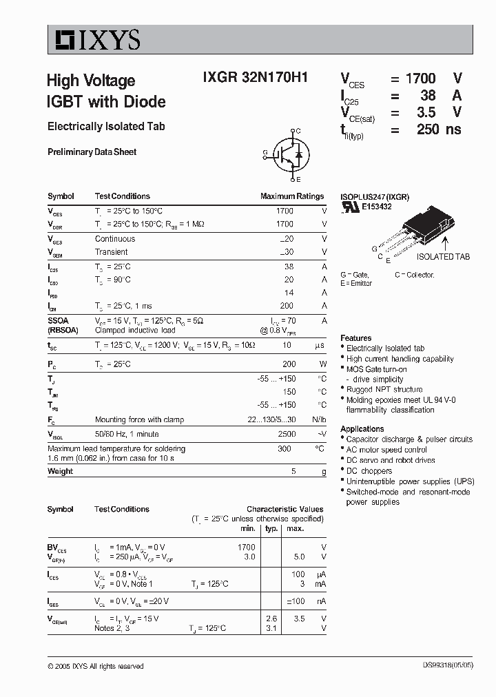 IXGR32N170H1_5340171.PDF Datasheet