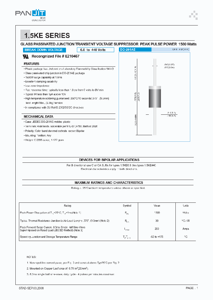 15KE440_5345566.PDF Datasheet