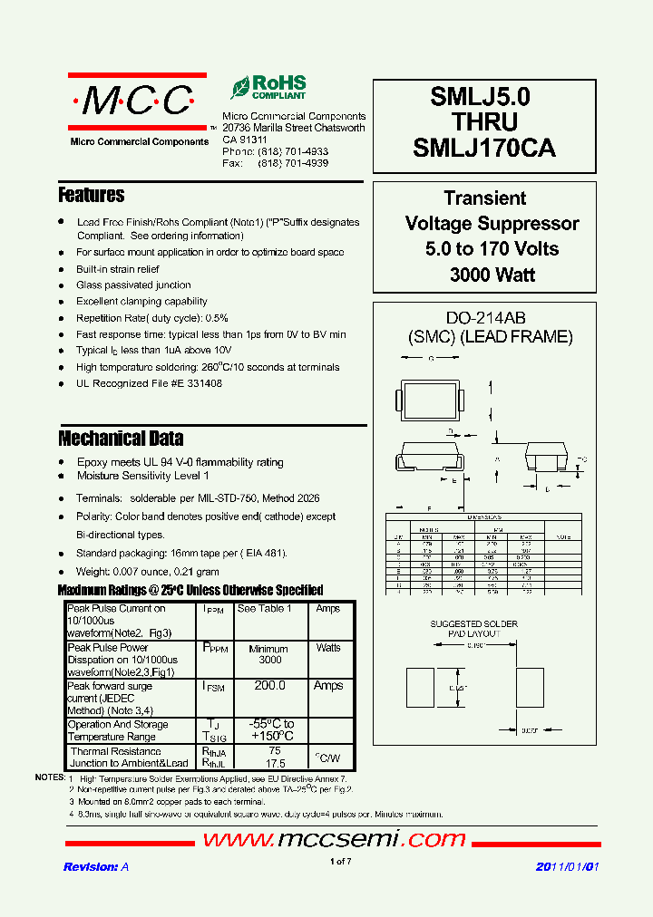 SMLJ5011_5345291.PDF Datasheet