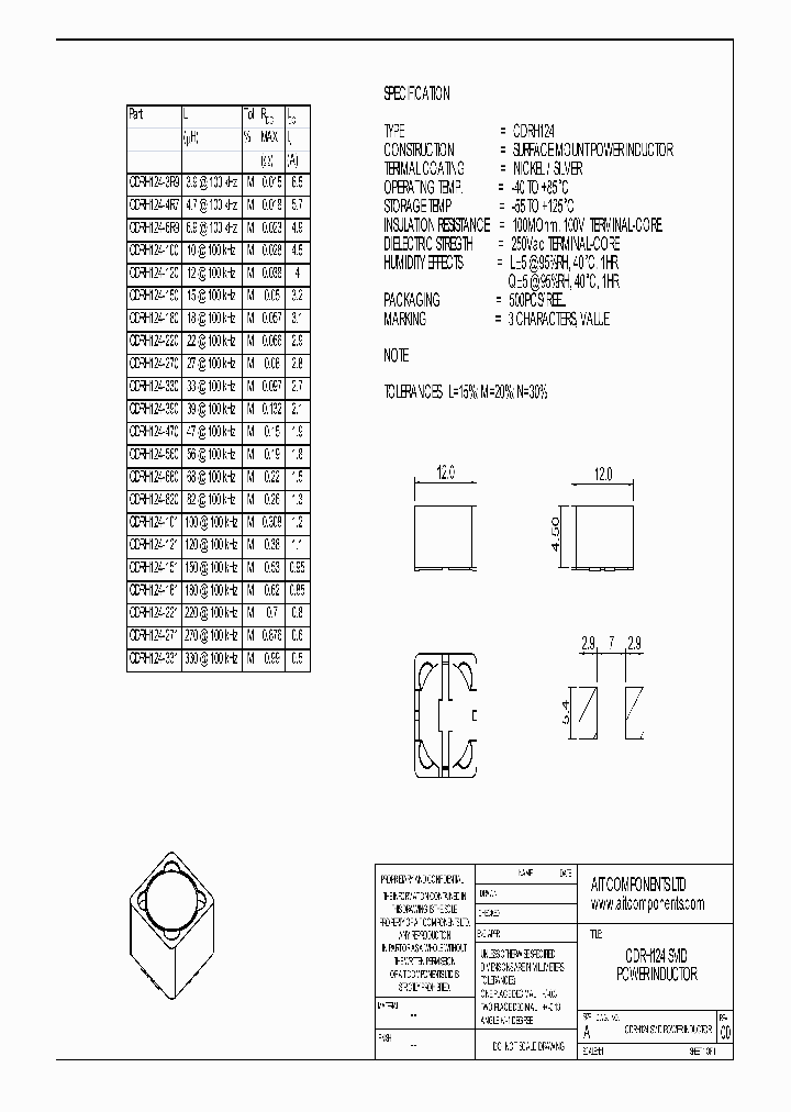 CDRH124-270_5346851.PDF Datasheet