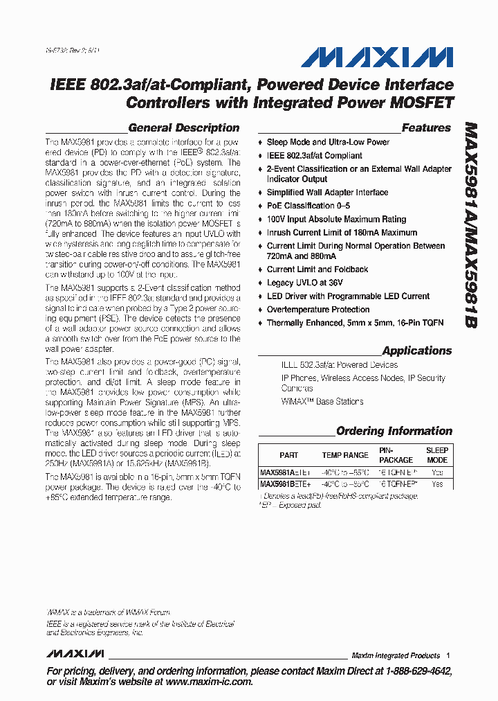 MAX5981AETE_5350482.PDF Datasheet