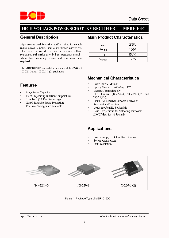 MBR10100C_5351087.PDF Datasheet