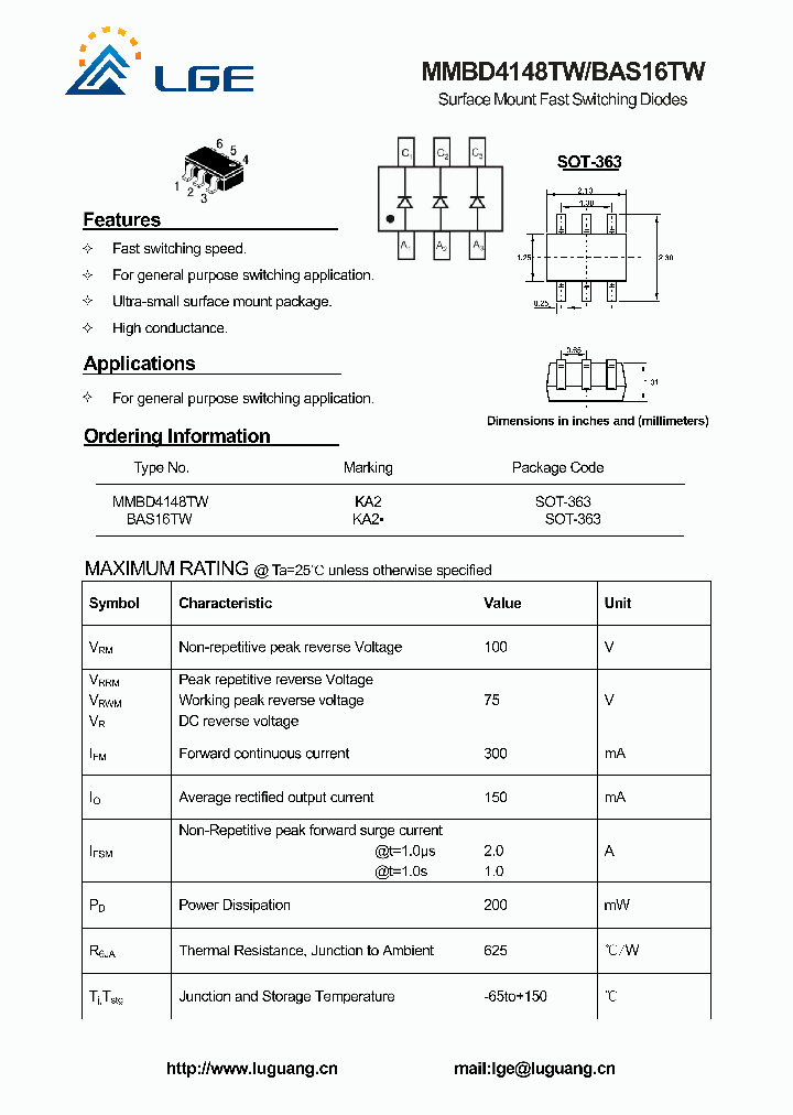 BAS16TW_5351137.PDF Datasheet