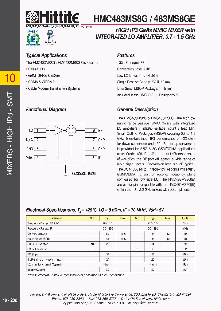 HMC483MS8G10_5353639.PDF Datasheet