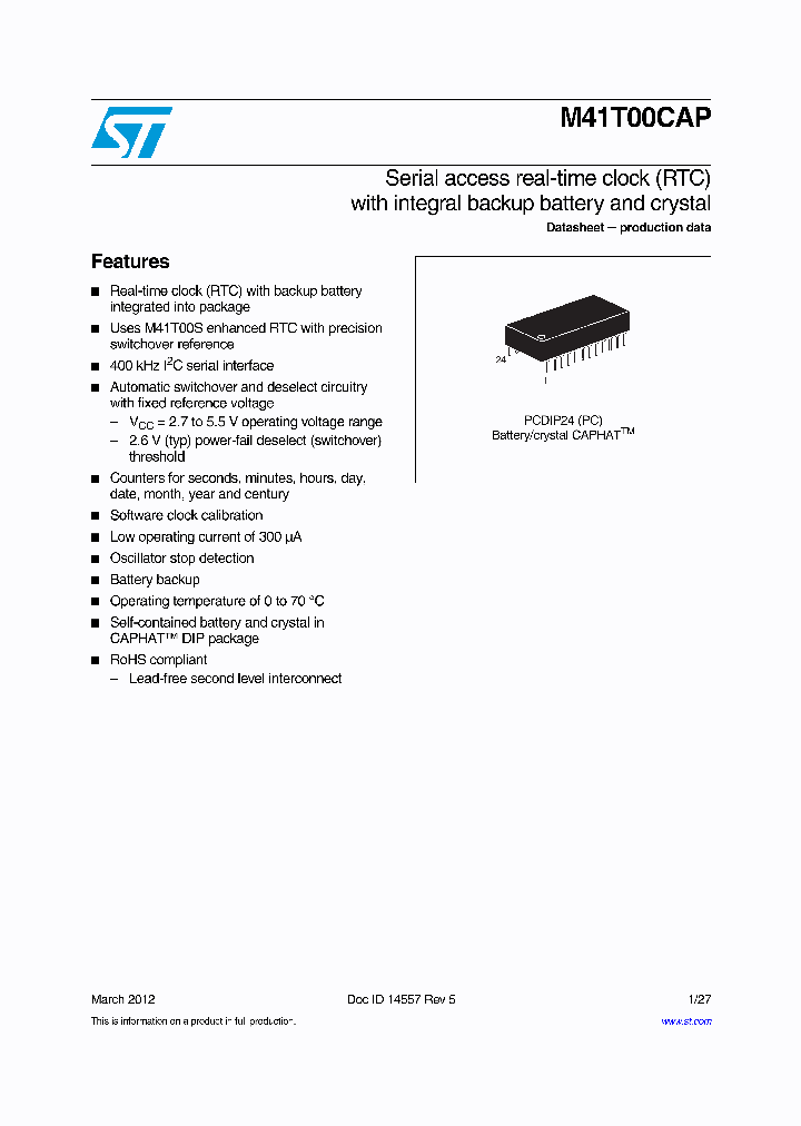 M41T00CAP_5355803.PDF Datasheet