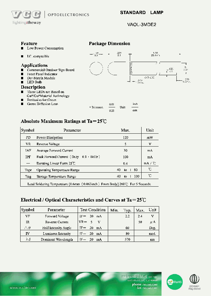 VAOL-3MDE2_5356975.PDF Datasheet