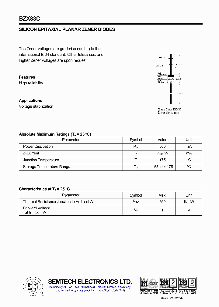 BZX83C_5358095.PDF Datasheet