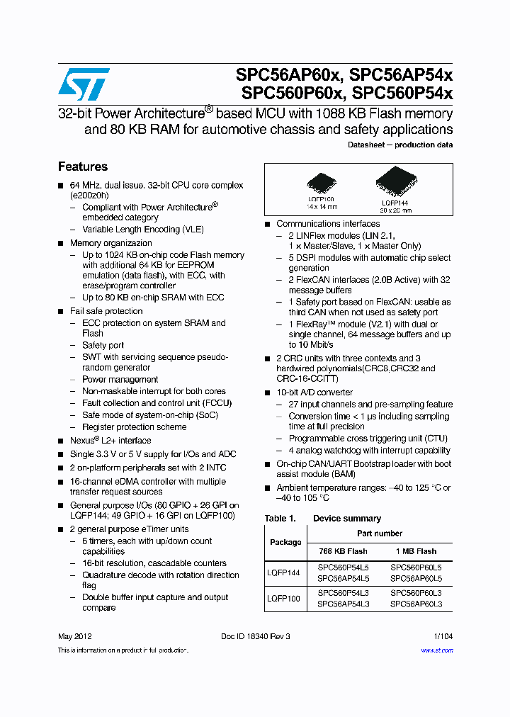 SPC560P60L3_5360826.PDF Datasheet