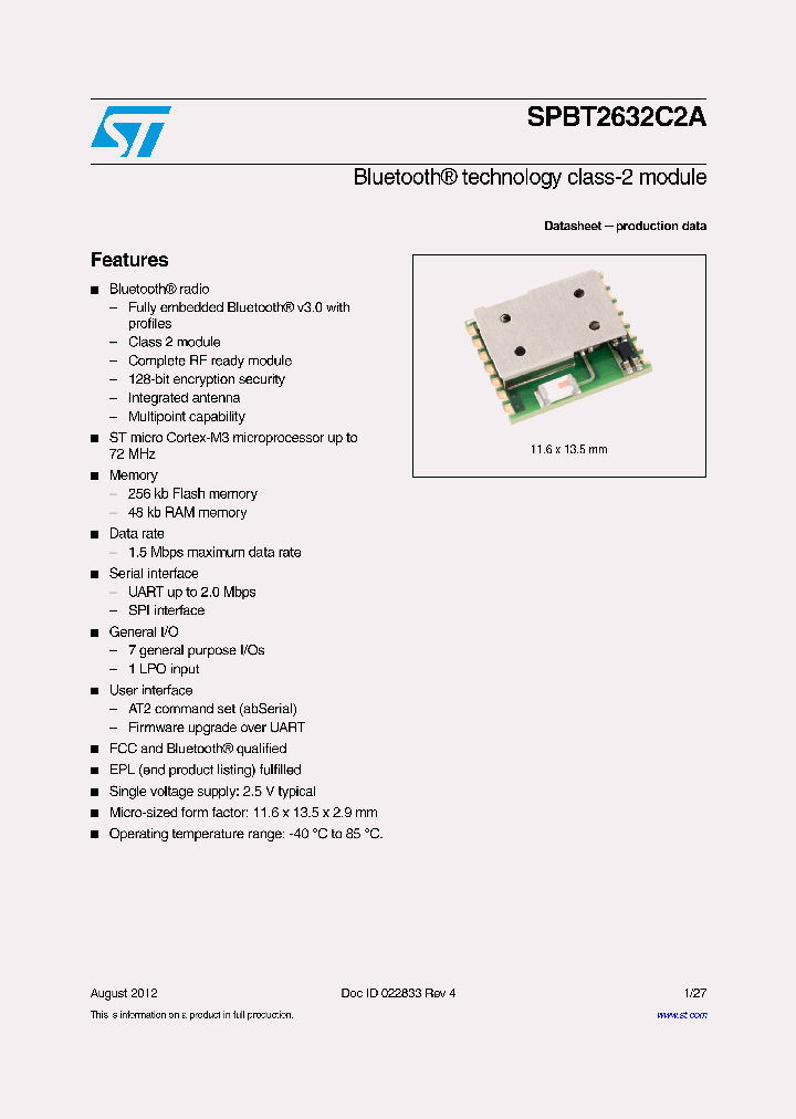 SPBT2632C2A_5361591.PDF Datasheet