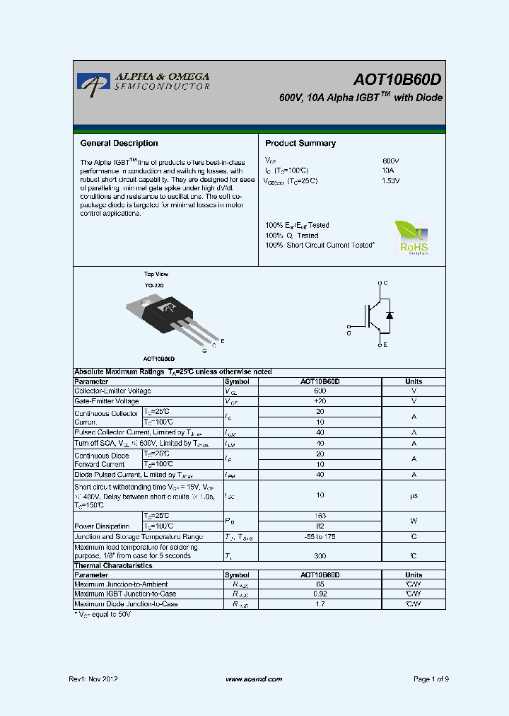 AOT10B60D_5362346.PDF Datasheet