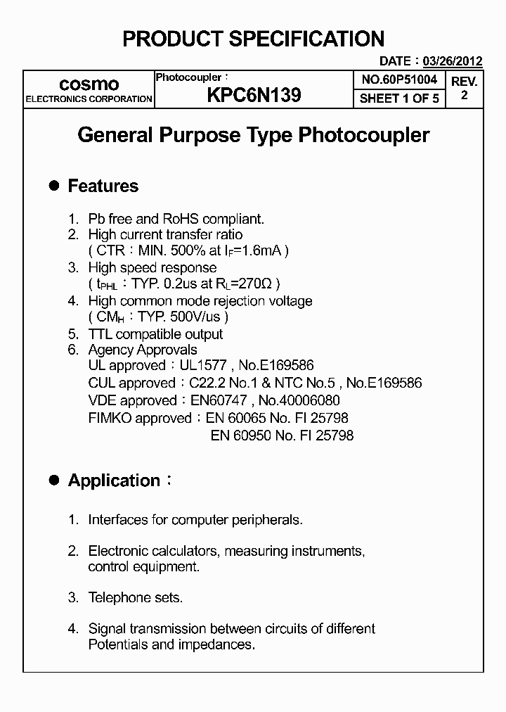 KPC6N13912_5364525.PDF Datasheet