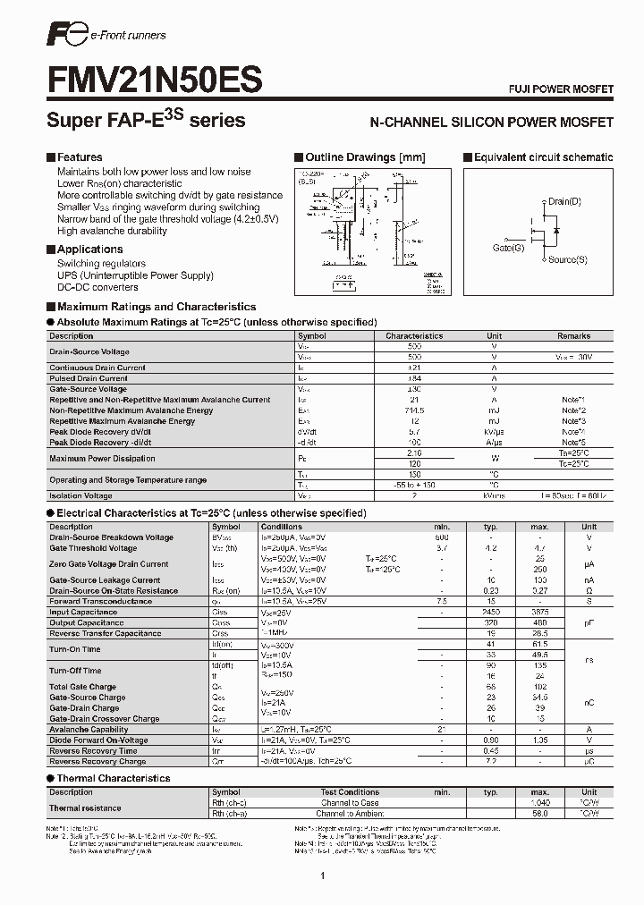 FMV21N50ES_5364615.PDF Datasheet