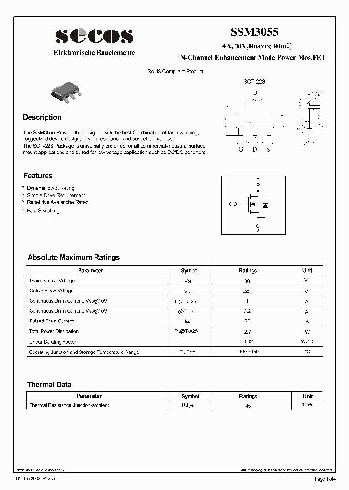 SSM3055_5365170.PDF Datasheet