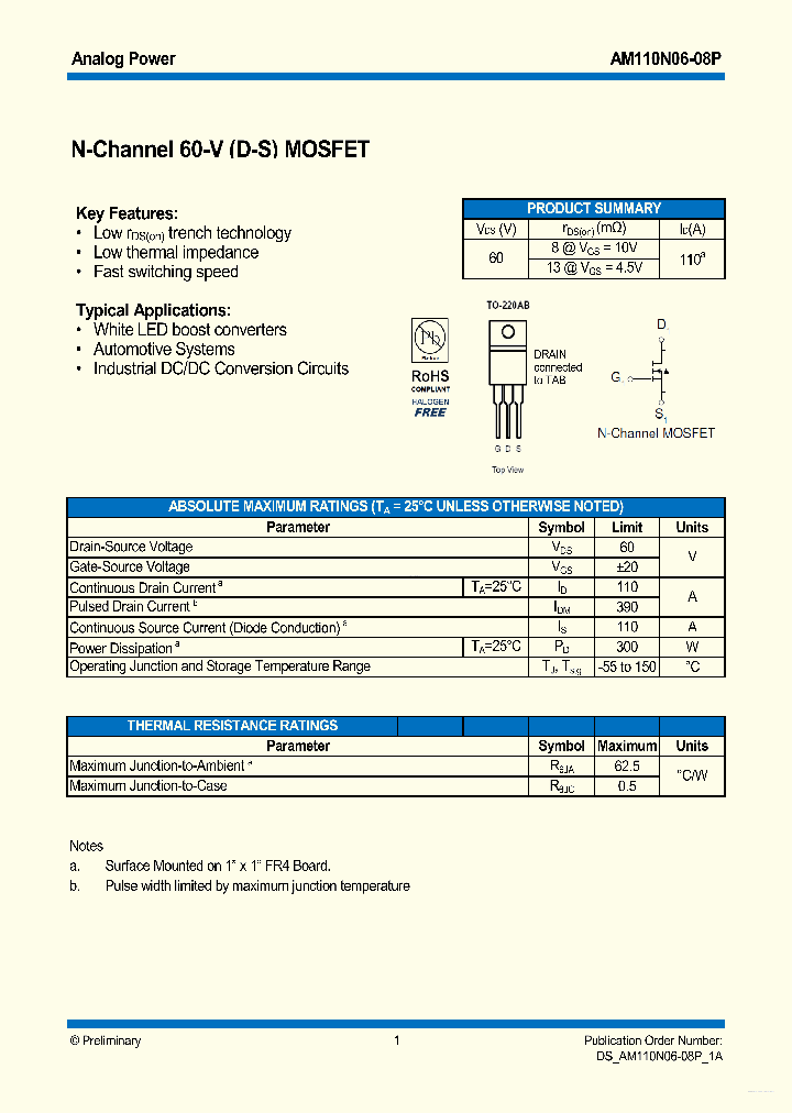 AM110N06-08P_5365278.PDF Datasheet