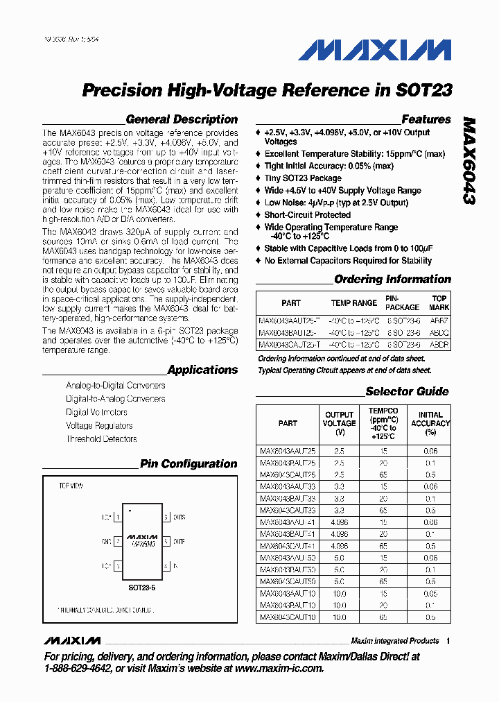 MAX6043BAUT50_5366042.PDF Datasheet