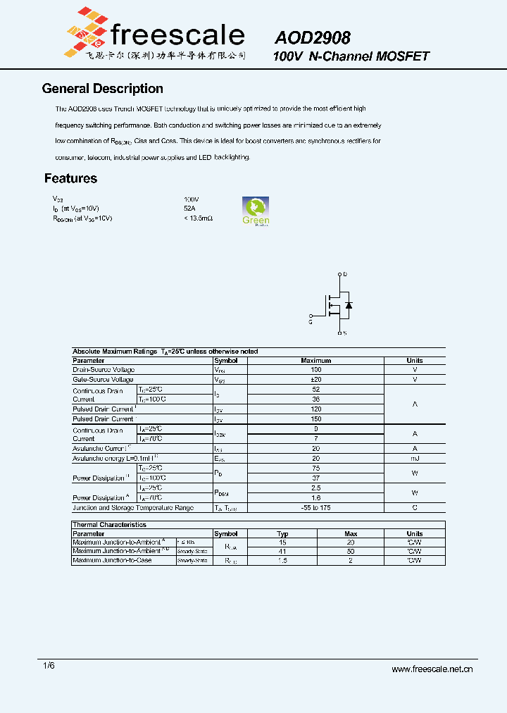 AOD2908_5366486.PDF Datasheet