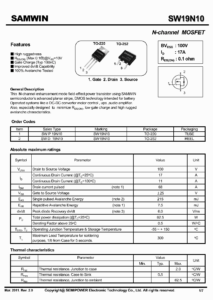 SW19N10_5368085.PDF Datasheet