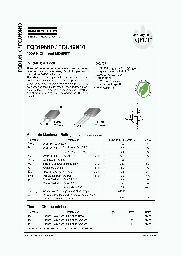 FQD19N1009_5368087.PDF Datasheet