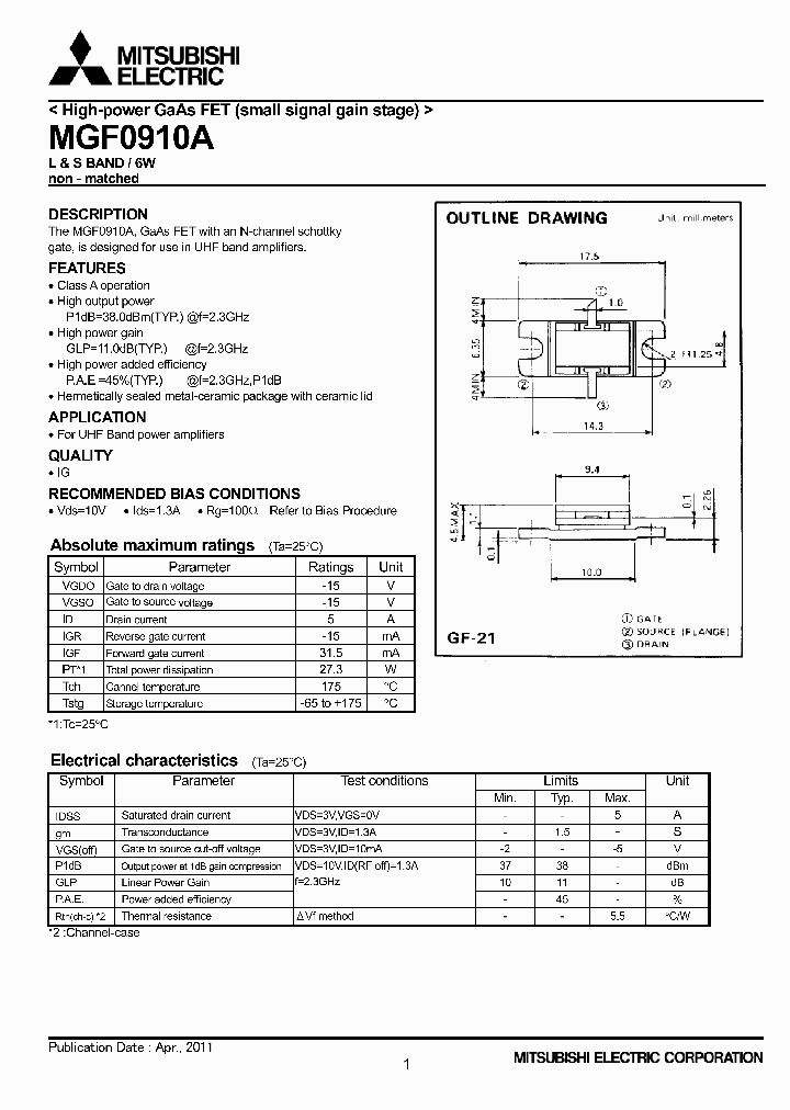 MGF0910A_5372367.PDF Datasheet