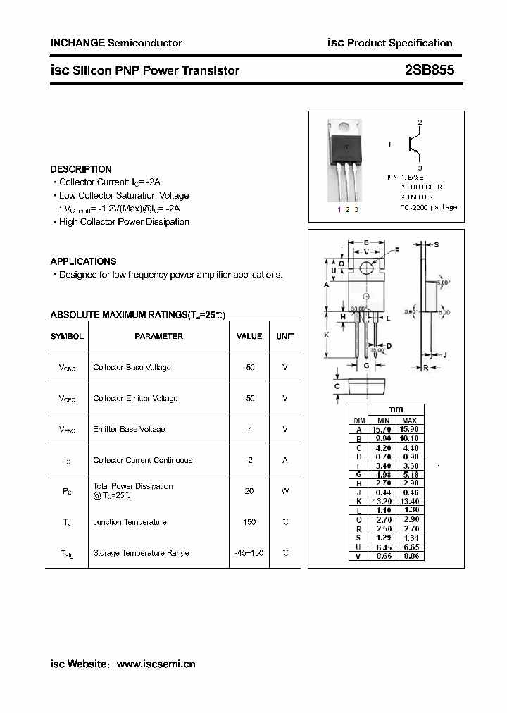 2SB855_5376227.PDF Datasheet