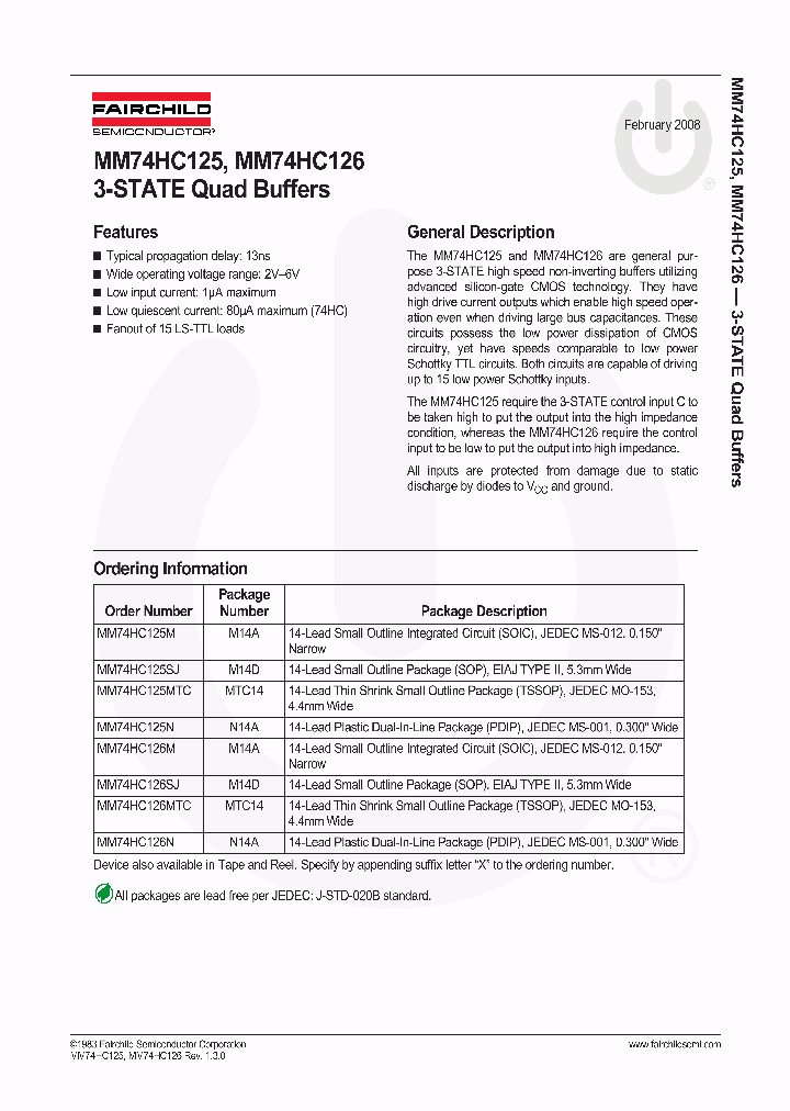 MM74HC125M_5378094.PDF Datasheet