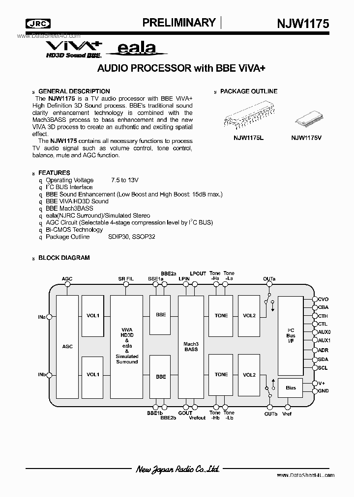 NJW1175_5378783.PDF Datasheet