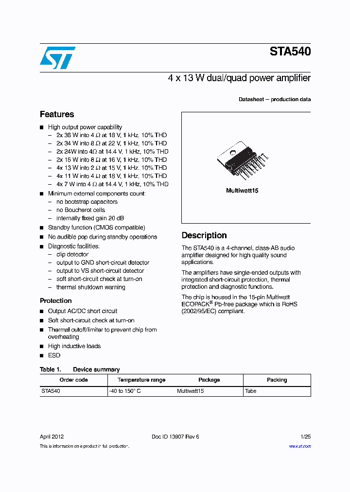 STA54012_5380152.PDF Datasheet