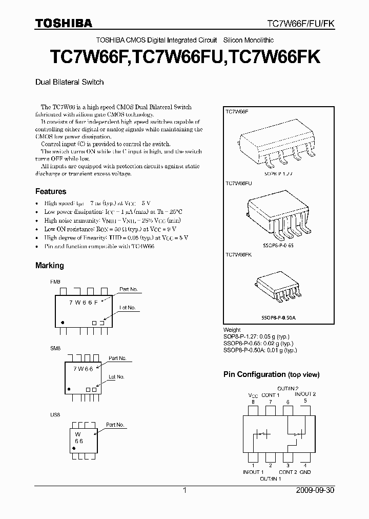 TC7W66FK009_5382372.PDF Datasheet