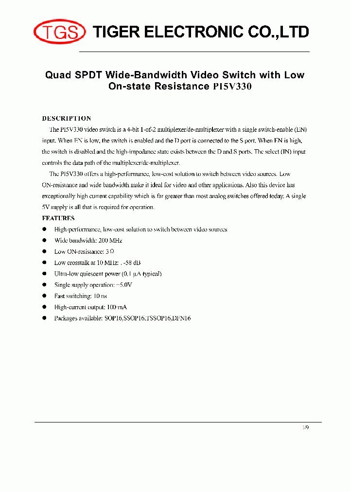 PI5V330_5382958.PDF Datasheet