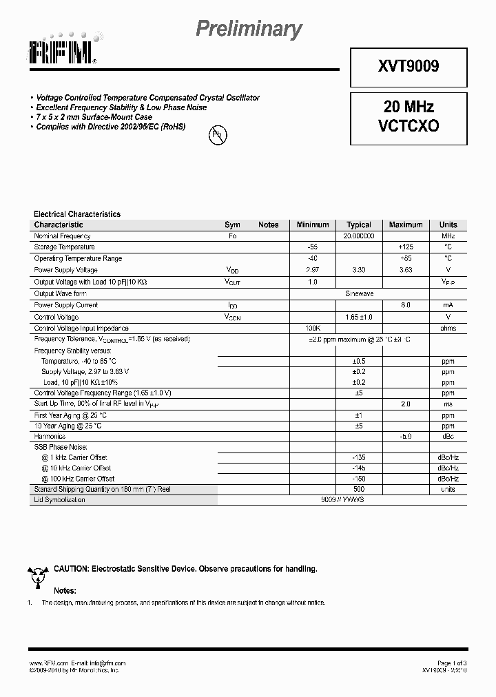 XVT9009_5383331.PDF Datasheet