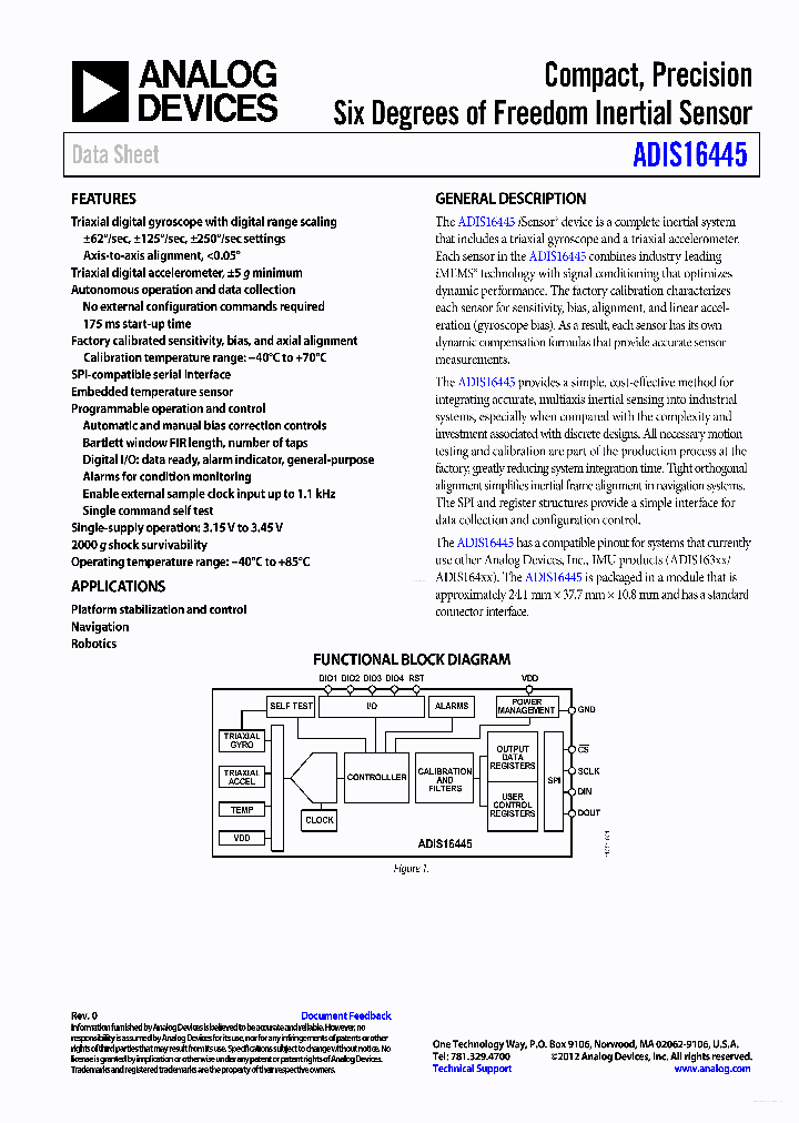 ADIS16445_5383407.PDF Datasheet