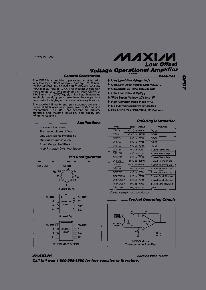 OP07DCSA_5384301.PDF Datasheet