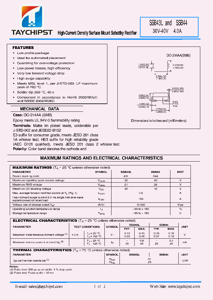 SSB43L_5386110.PDF Datasheet