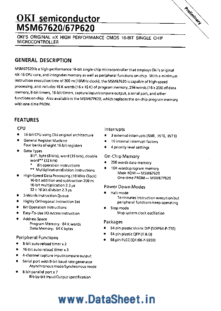 MSM67620_5386238.PDF Datasheet