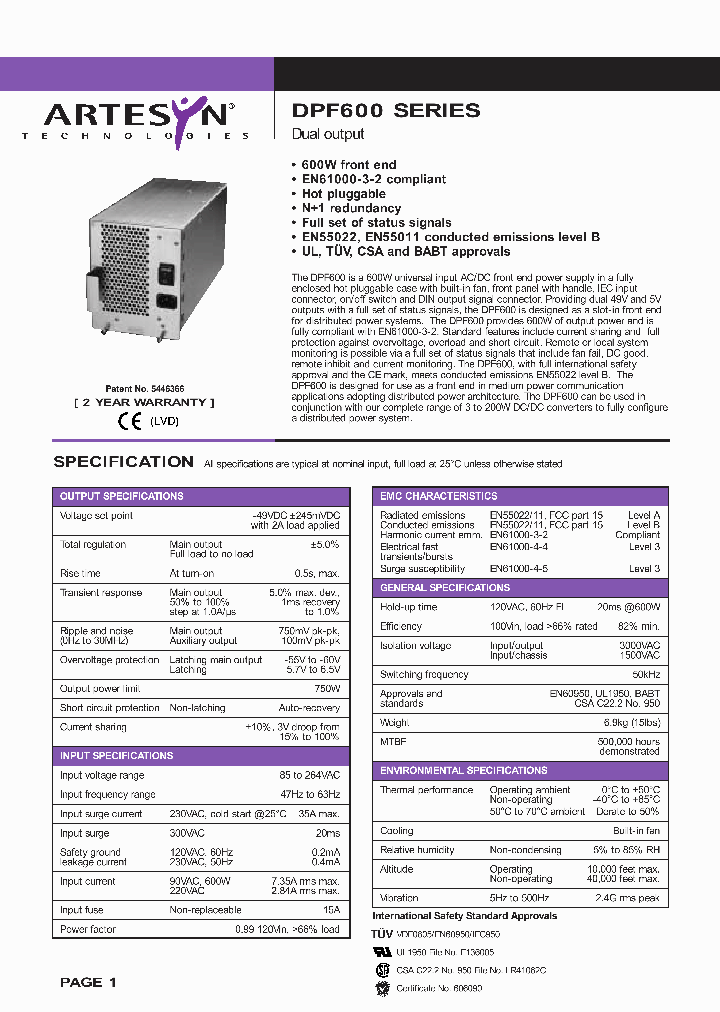 DPF600-9617_5388260.PDF Datasheet
