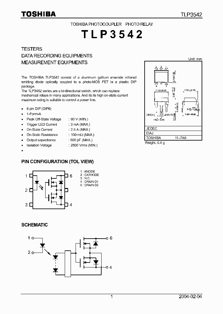 TLP3542_5388689.PDF Datasheet