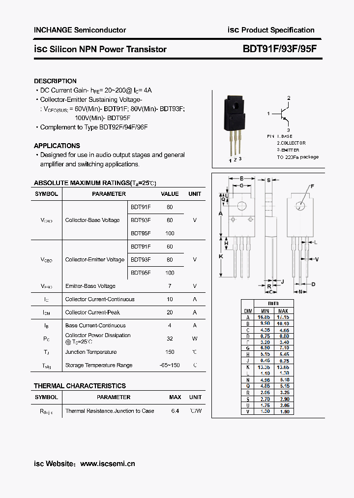 BDT91F_5389032.PDF Datasheet