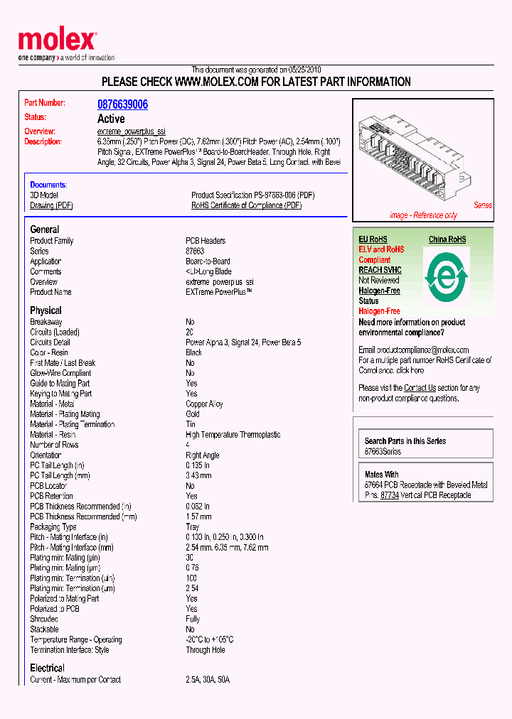 87663-9006_5389522.PDF Datasheet