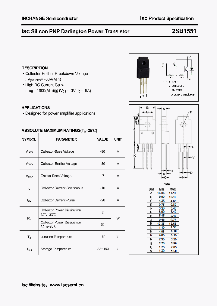 2SB1551_5389884.PDF Datasheet
