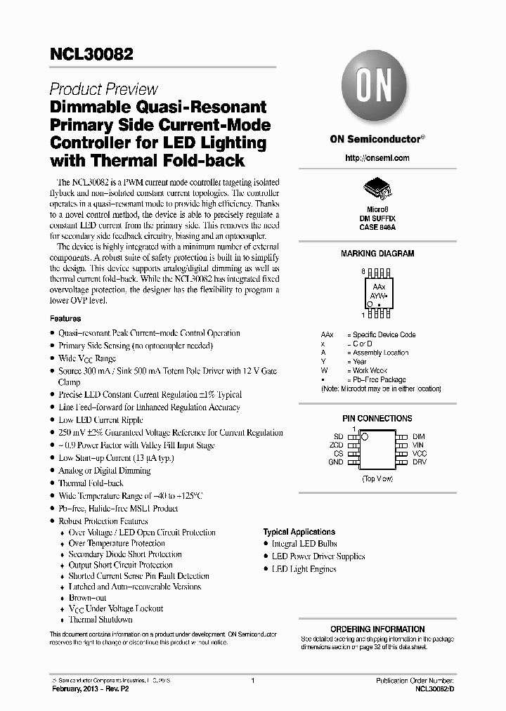 NCL30082_5391422.PDF Datasheet