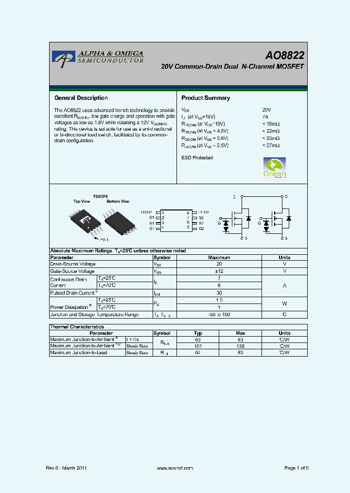 AO8822_5391573.PDF Datasheet