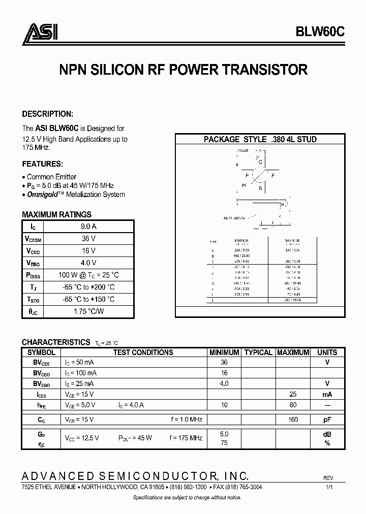BLW60C_5392553.PDF Datasheet