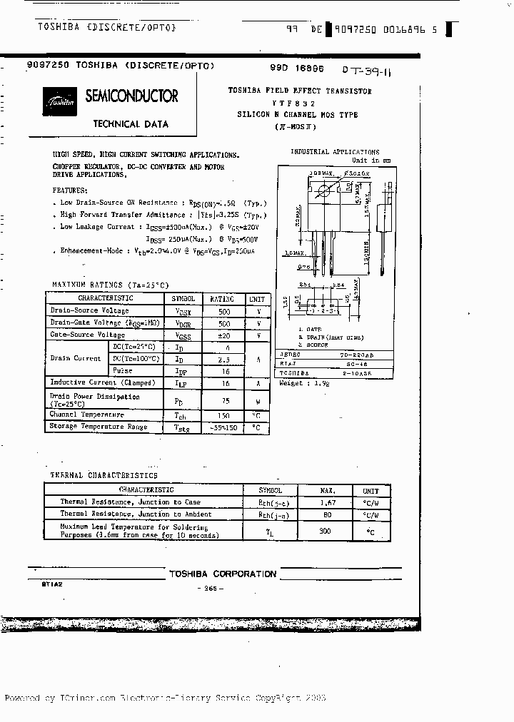 YTF832_5393949.PDF Datasheet