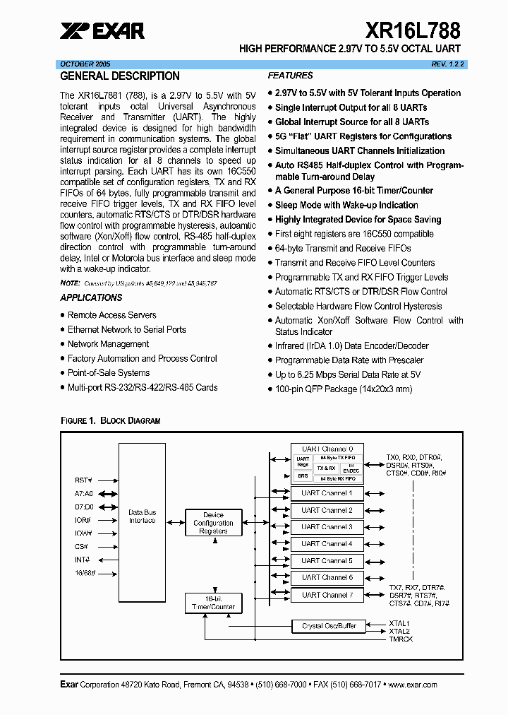 XR16L78805_5394719.PDF Datasheet
